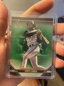 2021 Topps Triple Threads - Barry Larkin #52 Emerald /259 - Picture 1 of 2
