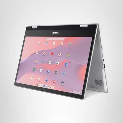 ASUS Chromebook Flip CX1 14" Touch N4500 128GB 8GB Silver CX1400FKA-AS88FT - Image 1 of 4