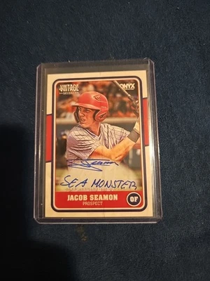 Onyx Vintage Signatures Jacob Seamon Seamon 2025 Inscripción Seamonster/12 Foto 1 de 2