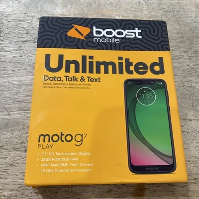 Motorola Moto G7 Play - 32GB - Deep Indigo (Boost Mobile) - Image 1 of 4