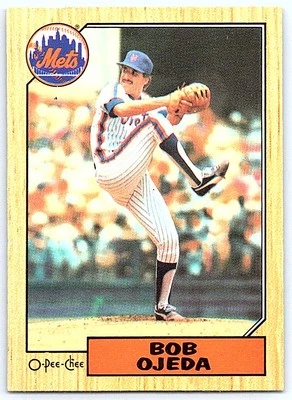 1987 O-Pee-Chee Bob Ojeda New York Mets #83 - Image 1 of 2
