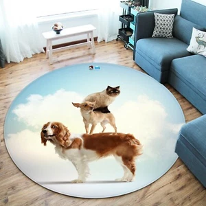 3D Pet Dog Cat Friend NAO2063 Game Rug Mat Elegant Photo Carpet Mat Fay - Bild 1 von 5