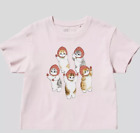 Neuf Uniqlo FILLES Enfants T-shirt Mofusand Collaboration Fruits Paradise ROSE Japon