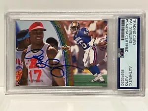 PAT SWILLING 1992 Upper Deck Pro Bowl Signed Auto Saints PSA w/Derrick Thomas - Picture 1 of 4