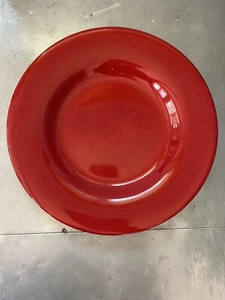 Tabletops Barcelona Red Dinner Plate Christmas Valentines Holiday Plate 11" - Picture 1 of 3
