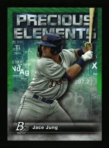 2023 Bowman Platinum JACE JUNG /99 GREEN Precious Elements Tigers - Bild 1 von 2