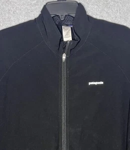 Patagonia Jacket Mens Large Black Zip Pockets Reflective Unlined Windbreaker - Picture 1 of 10