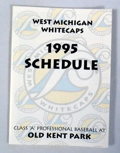 West Michigan Whitecaps Vintage 1995 2nd Season OLD KENT PARK Baseball Schedule - Picture 1 of 1