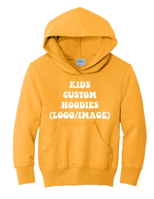 Sudaderas con capucha de lana estampadas personalizadas Ink Stitch unisex para jóvenes niños diseña tus propias Foto 1 de 4