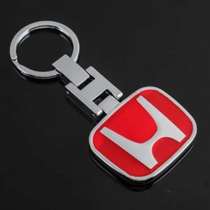 Keyring for Honda (Red) Car Logo Metal Styling Key Chain "Double Sided" T1 - Picture 1 of 1
