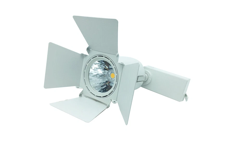 Faro led cob scivolamento manuale binario orientabile 30 w  luce calda MLL DR - Immagine 1 di 3