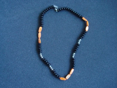 Babalu Aye, camino Asoyin Orisha Inspired Yoruba Religion Necklace Black Onyx - Image 1 of 4
