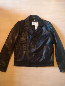 Pepe Jeans Lederjacke, Gr. M, NEU, schwarz - Bild 1 von 3