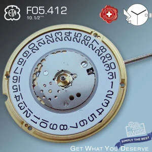 MOVEMENT ETA F05.412 QUARTZ, 10.1/2''' SWISS MADE, NEW, INCLUDING BATTERY - Picture 1 of 3