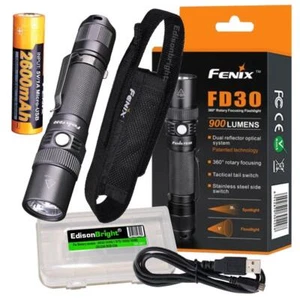 Fenix FD30 900 lumen vari-focal LED Zoomable Tactical Flashlight, ARB-L18-2600U - Bild 1 von 12