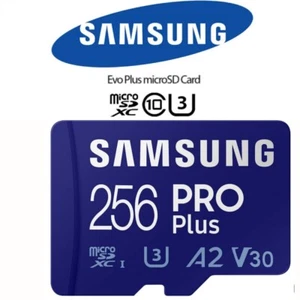 256GB Samsung PRO Plus Micro SD Card Class 10 SDXC U3 A2 V30 4K TF Memory Card - Picture 1 of 3