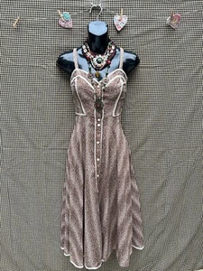 RARE 1970’s Gunne Sax Prairie Sun Dress Calico Mint Condition - Picture 1 of 8