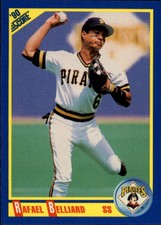 1990 Score Pittsburgh Pirates Baseball Card #520 Rafael Belliard