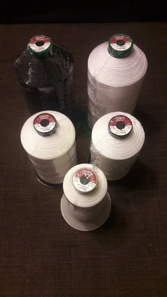 Coats Dabond Industrial sewing thread V-42 V-69 V-92 V-132 white black - Image 1 of 1