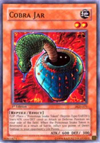 Cobra Jar - PGD-075 - Common - 1st Edition x1 - Heavily Played - Image 1 of 1