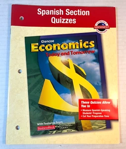 Glencoe Economics Today and Tomorrow Spanish Section Quizzes 2000 007822439X - Picture 1 of 3