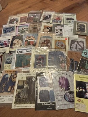 Lot x 33 Sewing Crafting Patterns Jackets Novelties Cats Quilting Clothing Skirt - Image 1 of 4