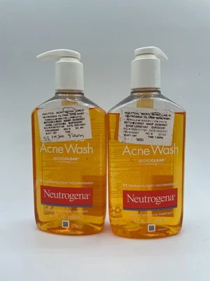 2x Neutrogena Oil-Free Acne Wash Salicylic Acid Acne Treatment 9.1.oz Microclear - Image 1 of 4