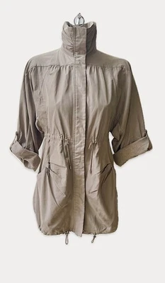 Jaqueta Blazer Brunello Cucinelli Feminina Taupe IT 42 UK 10 Poliéster Algodão - Imagem 1 de 4