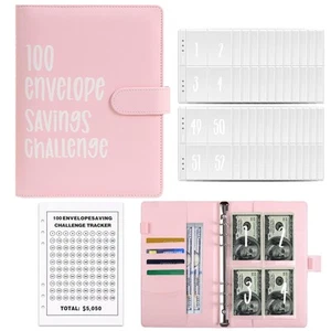 100 Envelopes Challenge Binder 100 Envelopes Money Saving Challenge Budget Bi... - Picture 1 of 7