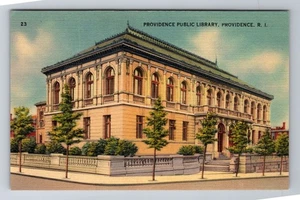 Providence RI-Rhode Island, Providence Public Library, Antique Vintage Postcard - Picture 1 of 2