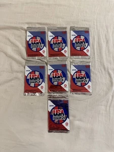 1996 Texaco Skybox Fleer USA Basketball, 7 Unopened Packs, Free Shipping. - Picture 1 of 1