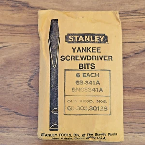 Stanley Yankee Schraubendreher-Bits 6 Stück 68-341A OLD NEW STOCK - Bild 1 von 2