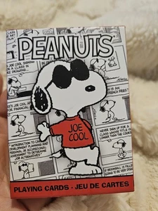 AQUARIUS - Peanuts Joe Cool Playing Cards Snoopy Classic Black Sunglasses - Picture 1 of 6