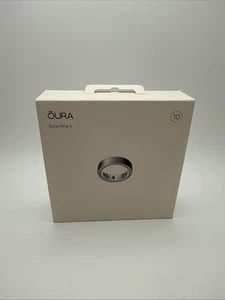 NEW (OPEN BOX) Oura ring gen 4 -size 10 - Brushed Silver - Picture 1 of 4