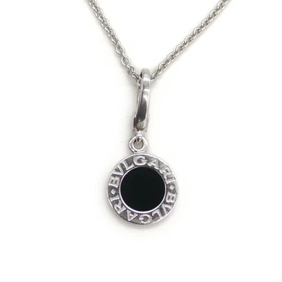 Colar pingente ônix BVLGARI K18WG branco GY04681 - Imagem 1 de 4