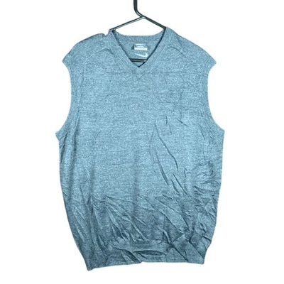 Nike Golf Mens Sweater Gray Dry Fit Tour Performance Vest Merino Wool Blend L - Image 1 of 4