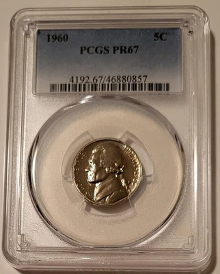 1960 Jefferson Nickel Proof PR67 PCGS - Image 1 of 2