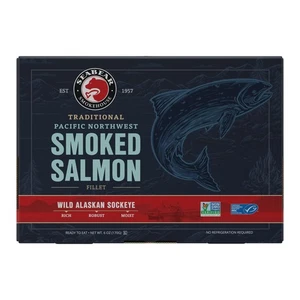SeaBear - Wild Alaskan Smoked Sockeye Salmon - 6oz - Picture 1 of 6
