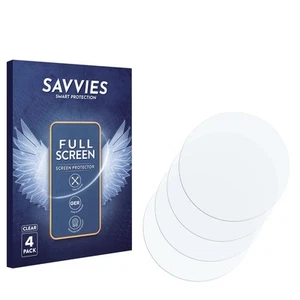 4x Protector Full-Screen for Circular Displays (ø: 48 mm) Screen Protection - Photo 1/6