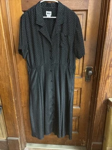Vintage Leslie Fay Dress US18 Grannycore - Picture 1 of 9