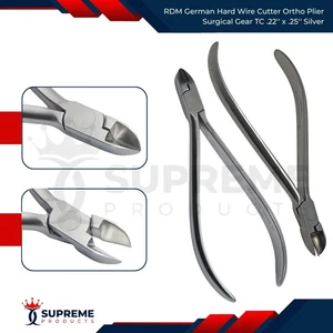 RDM German Hard Wire Cutter Ortho Plier Surgical Gear TC .22'' x .25''  Silver - Picture 1 of 6