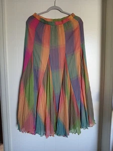 Maxi Falda Boho Soft Surroundings Colorida Campesina Forrada Talla Grande Pequeña - Imagen 1 de 10