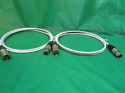 MICRÓFONO BALANCEADO XLR 2 FT PLATEADO MIL-SPEC INTERCONEXIÓN PARA AMPLIFICADORES KRELL. Foto 1 de 4