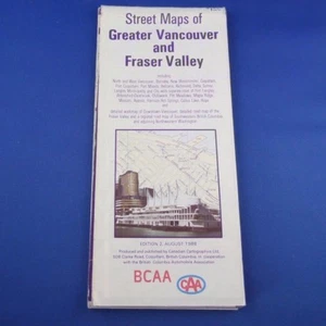 1988 Street Maps of Greater Vancouver and Fraser Valley Canadian Cartographics - Bild 1 von 3