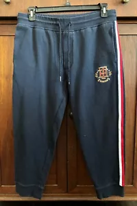 TOMMY HILFIGER Women's L Navy Blue Cotton Blend Draw String Athletic Pants - Picture 1 of 10
