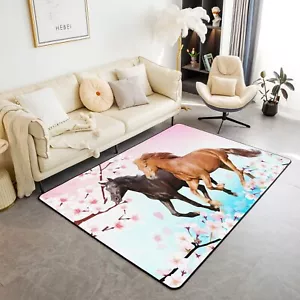 Pferdevorleger 5x7 Matte Teppiche für Wohnzimmer Schlafzimmer Weich Kuschelig Teppich Galoppin... - Bild 1 von 7