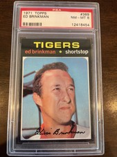 1971 TOPPS #389 Ed Brinkman Detroit Tigers PSA 8 NM-MT