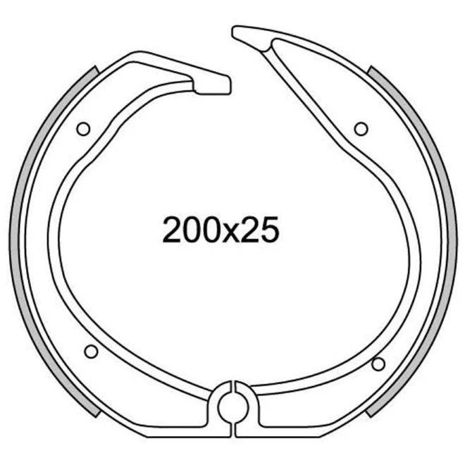 Bremsbacken Hinten NEWFREN GF.1218 BMW R 100 Rs 1000 1986 1987 1988 Foto 1 de 1