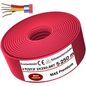 5-250m J-Y(ST) Y 2X2X0,8RT Brandmelde- Alarm- Telekommunikations- Fernmeldekabel - Bild 1 von 5