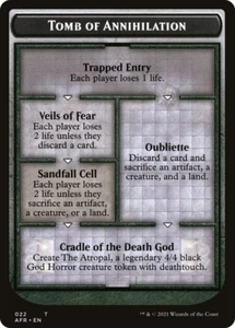 LA FICHA ATROPAL // TUMBA DE LA ANIQUILACIÓN x4 mtg Reinos Olvidados - Imagen 1 de 2